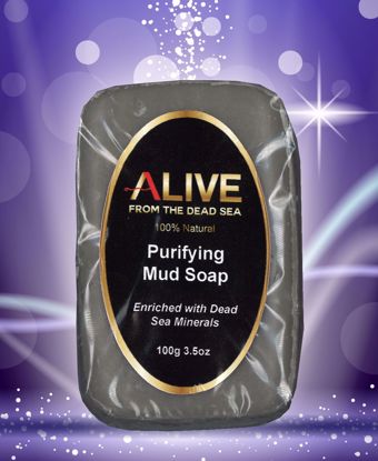 Picture of ALIVE Set of 2 - 100% Natural Dead Sea Mineral Purifying Mud Soap